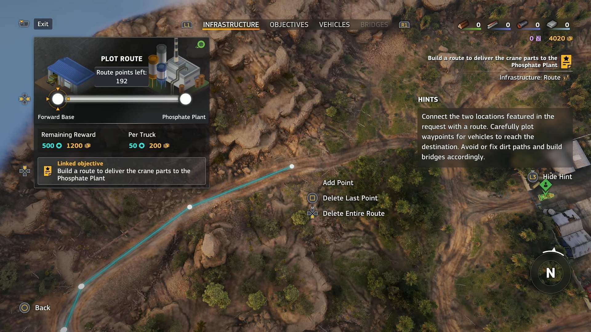 Start creating waypoints and link to the factory (Image via Focus Entertainment || YouTube@Philminator)
